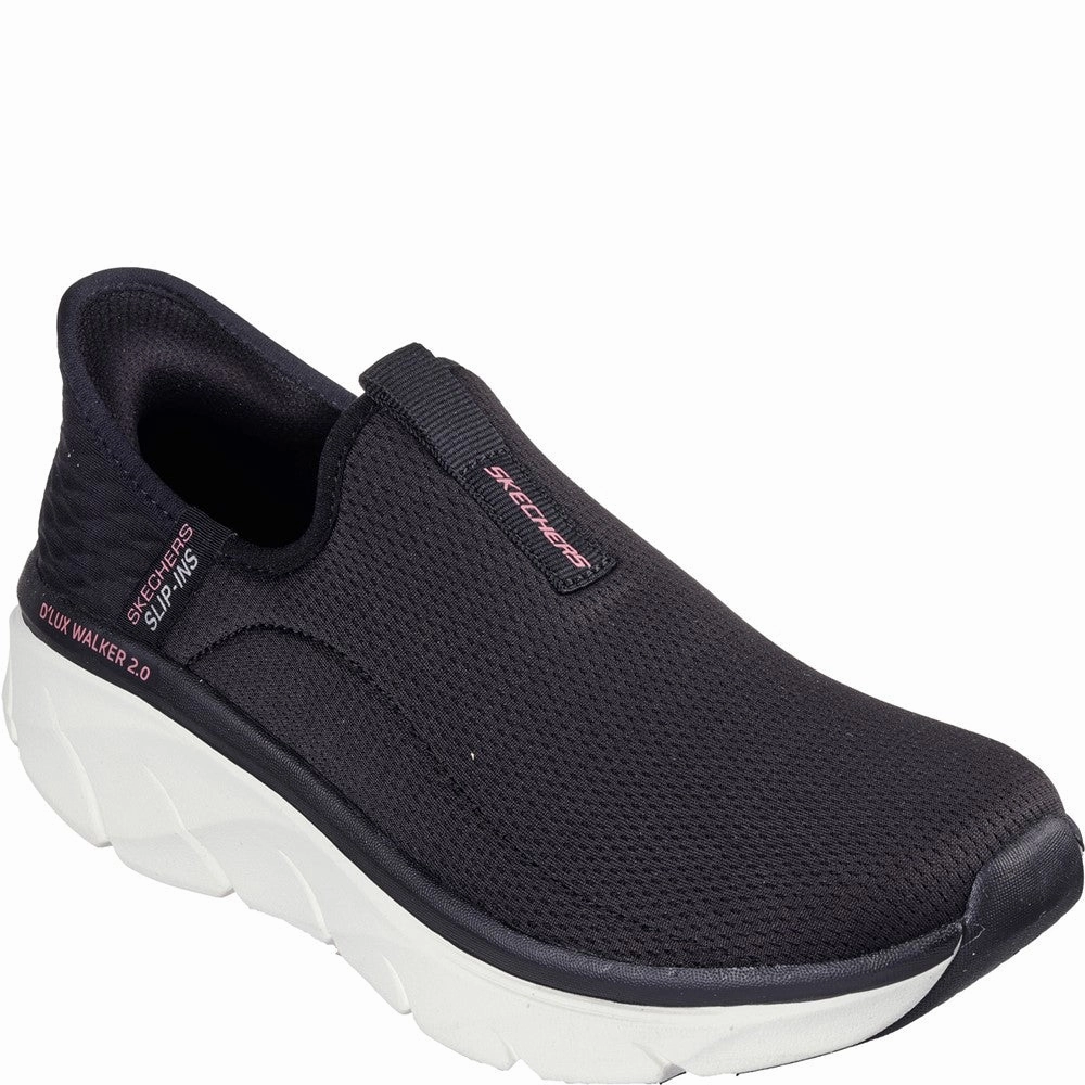 Skechers D'Lux Walker 2.0 Shoes Lightweight Running Shoes,Slip On Athletic Shoes,Breathable Workout Shoes