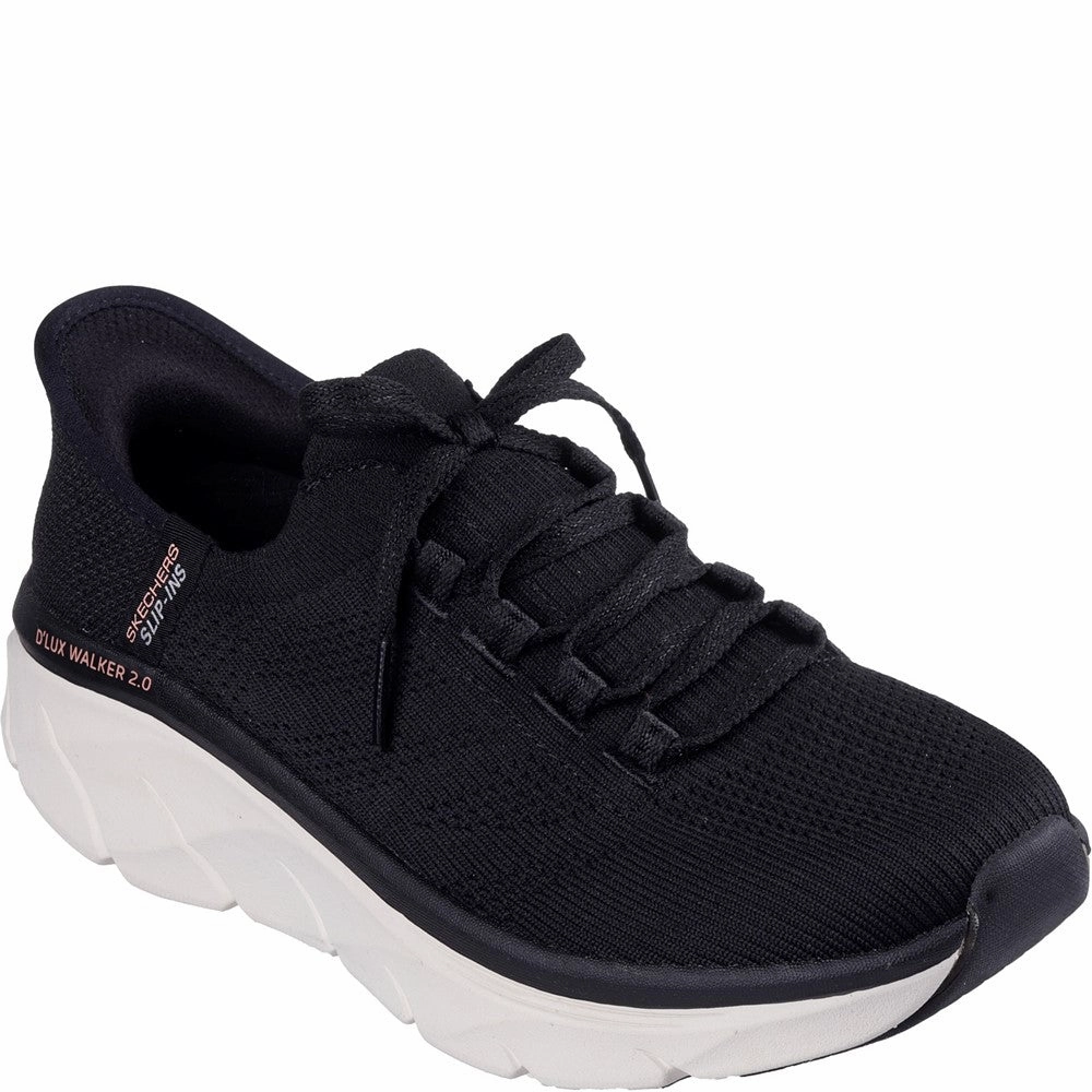 Skechers D'Lux Walker 2.0 Thrill Movement Shoes Lightweight Running Shoes,Slip On Athletic Shoes,Breathable Workout Shoes