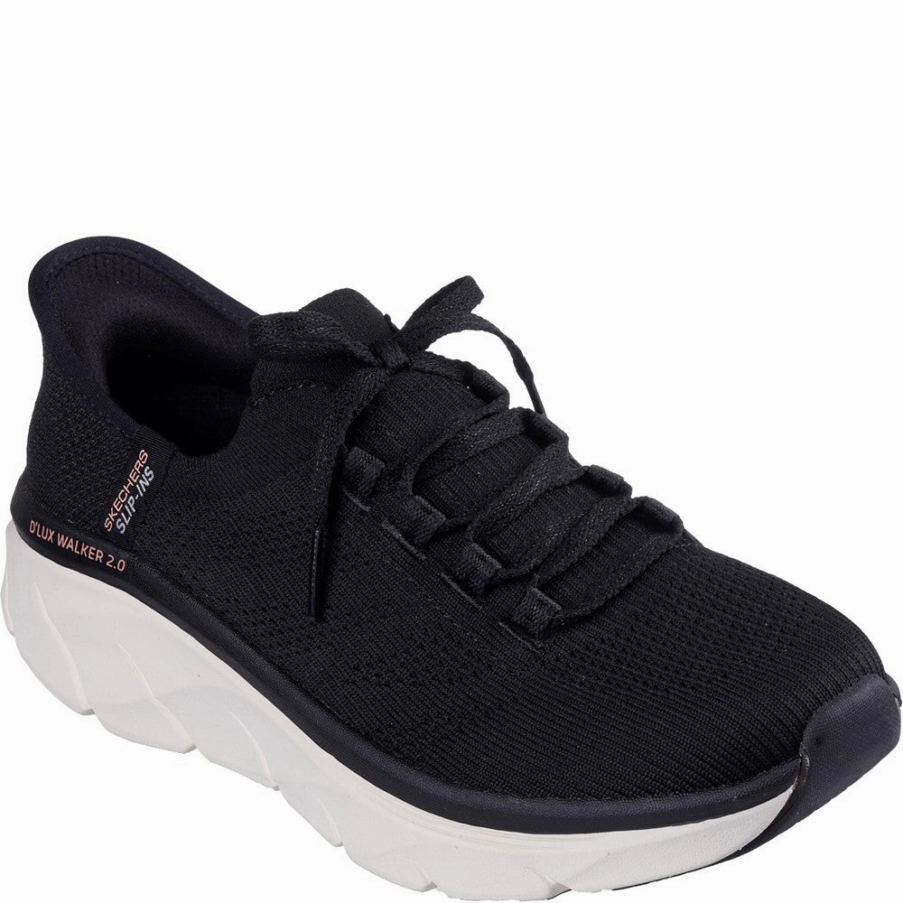 Skechers D'Lux Walker 2.0 Thrill Movement Shoes Lightweight Running Shoes,Slip On Athletic Shoes,Breathable Workout Shoes