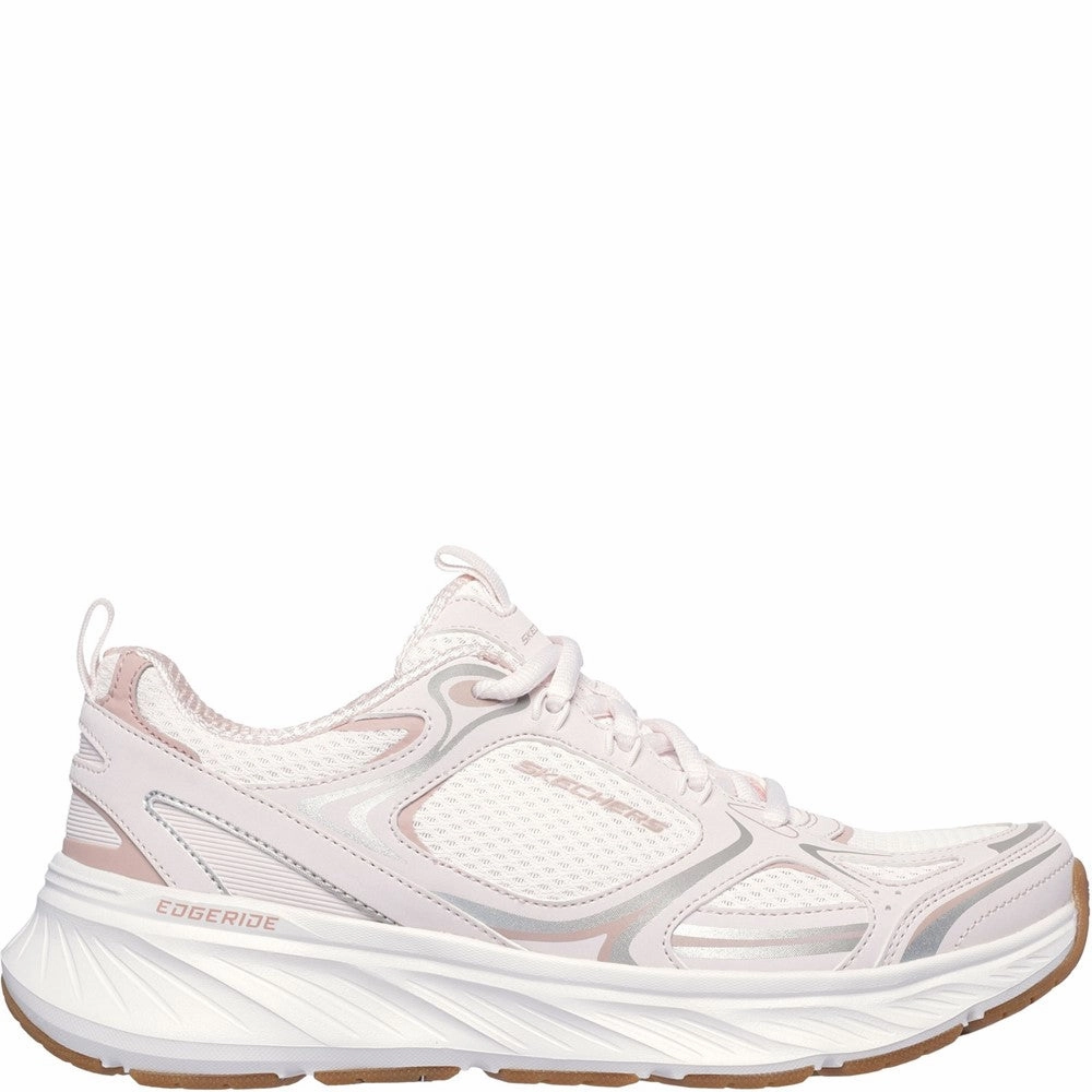Skechers Edgeride Silver Eclipse Trainers Women's Sneakers Casual Walking Shoes