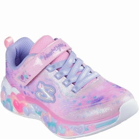 Skechers Eternal Heart Lights Trainers Kids Tennis Shoes,Toddler Athletic Shoes,Youth Casual Shoes
