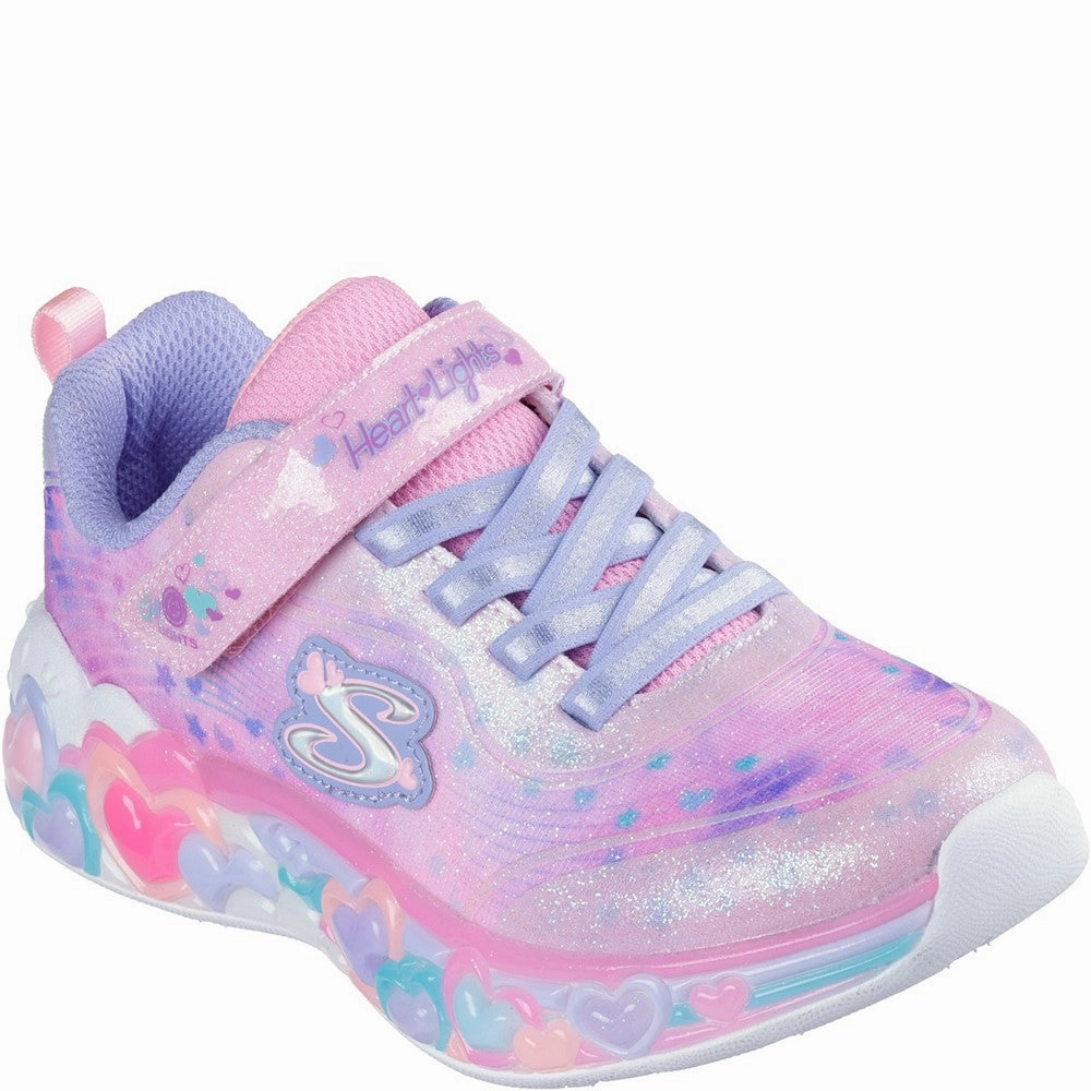 Skechers Eternal Heart Lights Trainers Kids Tennis Shoes,Toddler Athletic Shoes,Youth Casual Shoes