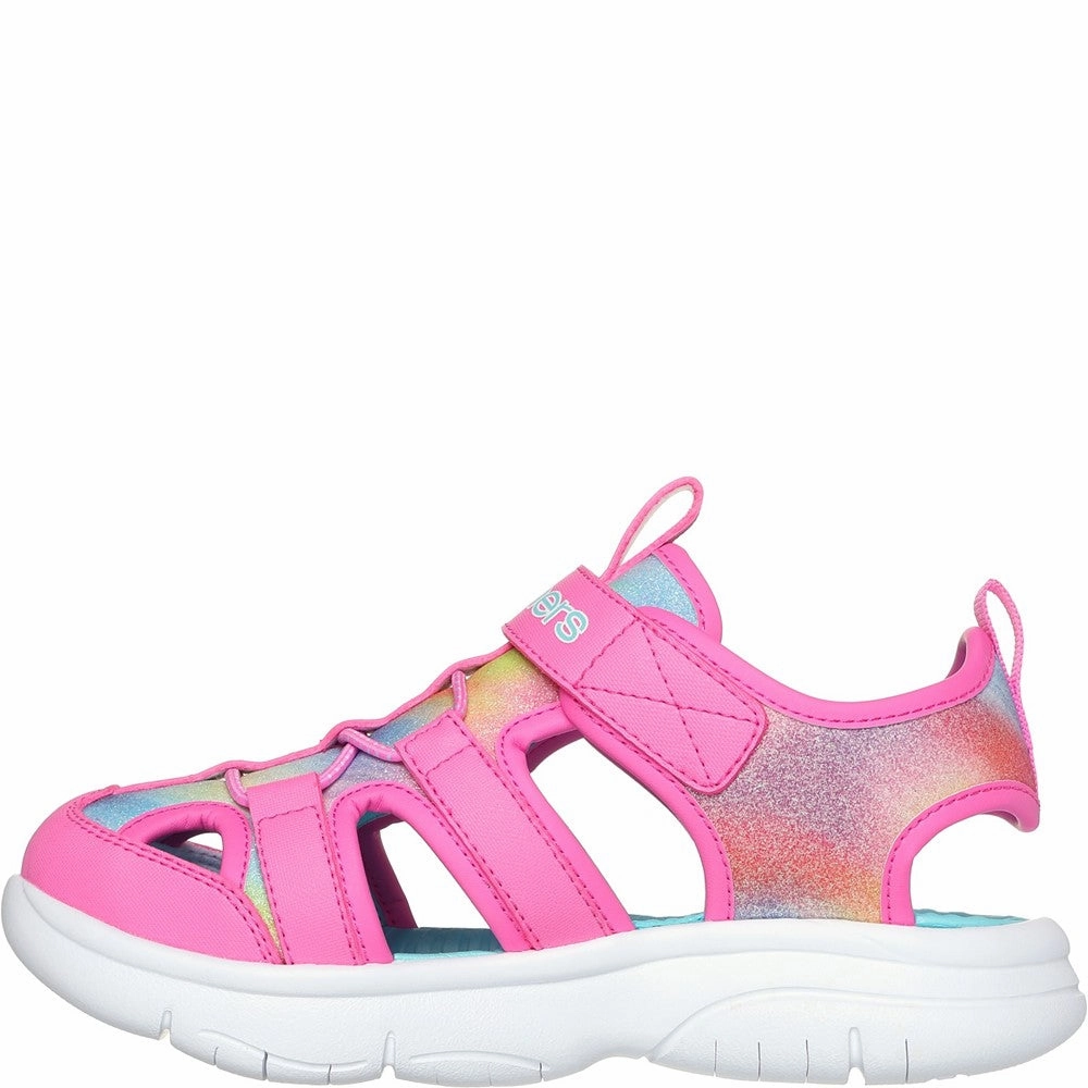 Skechers Flex Splash Daylight Shimmer Sandal Girls Sneakers Girls Running Shoes