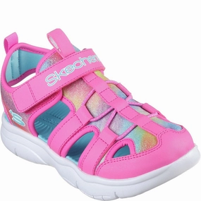 Skechers Flex Splash Daylight Shimmer Sandal Kids Tennis Shoes,Toddler Athletic Shoes,Youth Casual Shoes