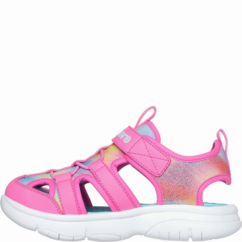 Skechers Flex Splash Daylight Shimmer Sandal Girls Sneakers Girls Running Shoes