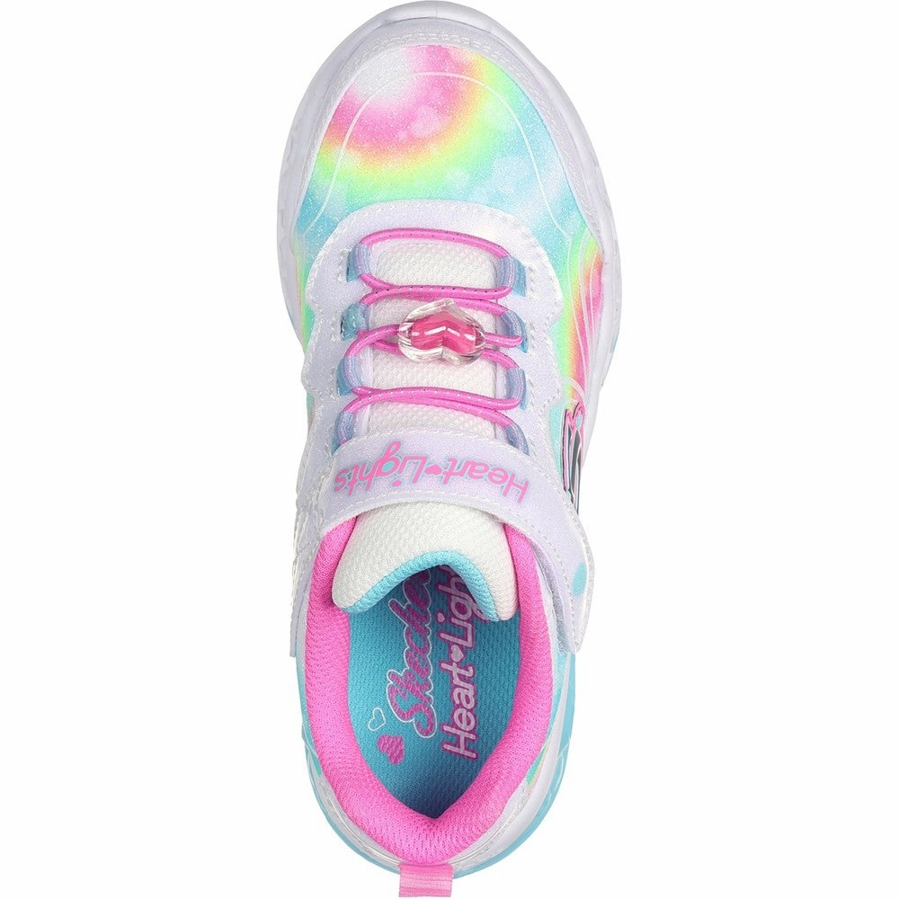 Skechers Flutter Heart Lights - Groovy Swirl Shoe Girls Sneakers Girls Running Shoes