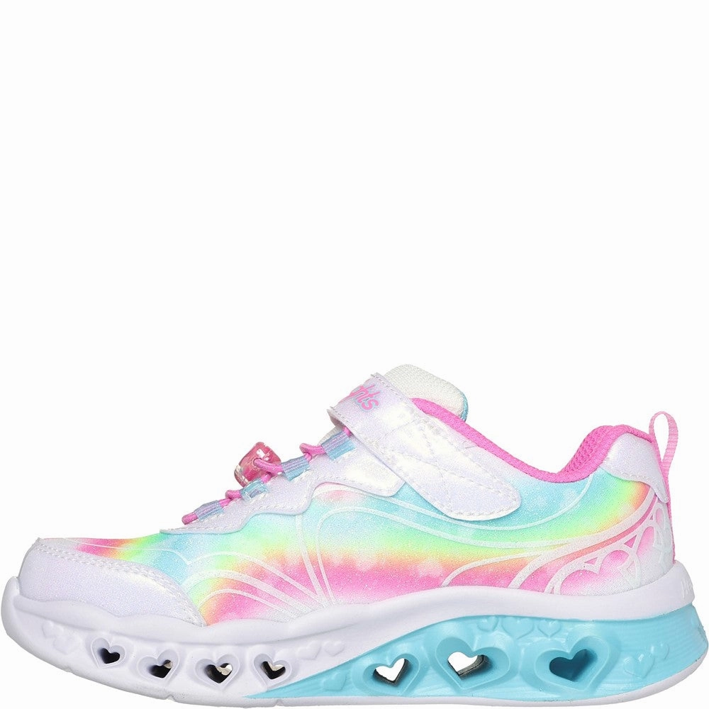 Skechers Flutter Heart Lights - Groovy Swirl Shoe Girls Sneakers Girls Running Shoes