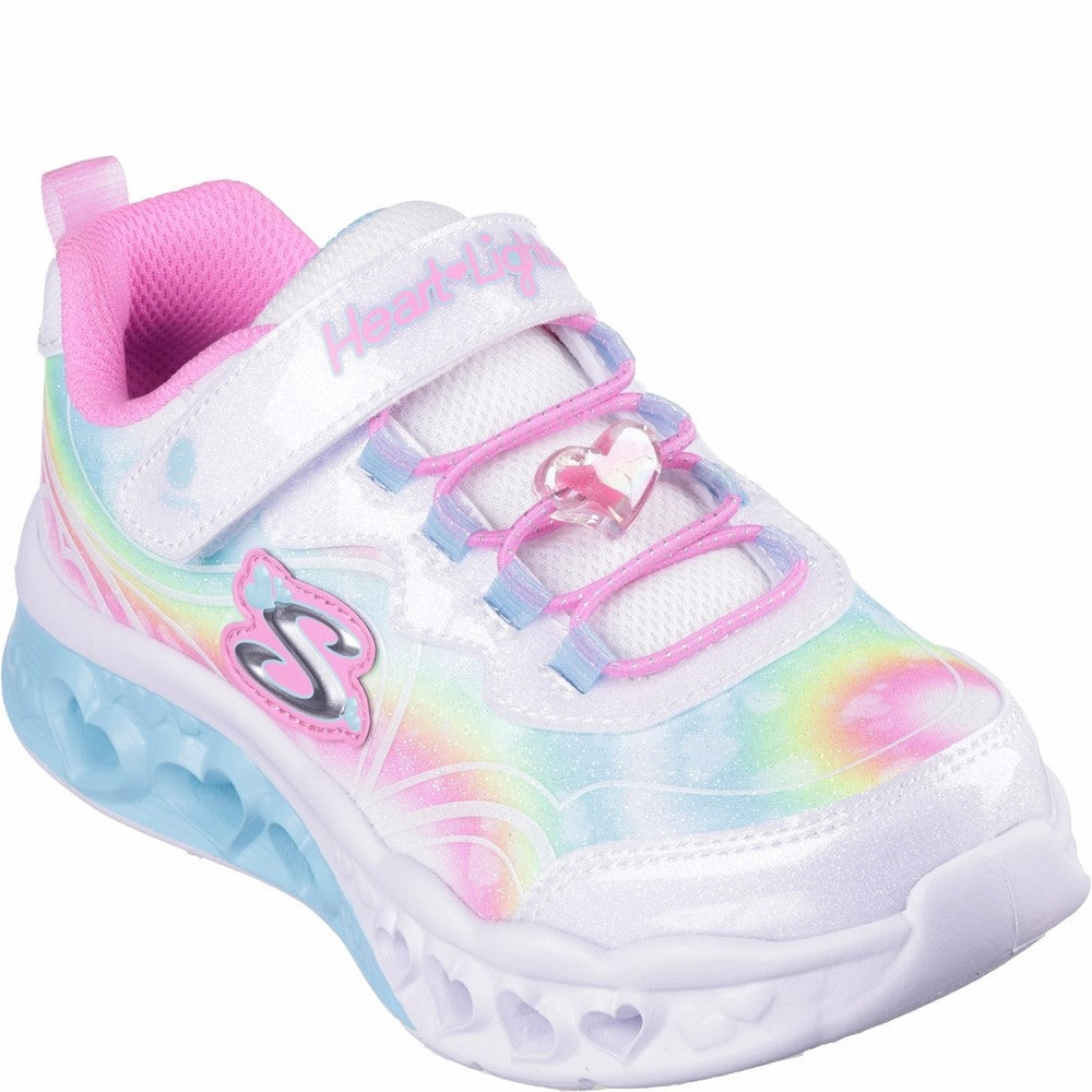 Skechers Flutter Heart Lights - Groovy Swirl Shoe Kids Tennis Shoes,Toddler Athletic Shoes,Youth Casual Shoes