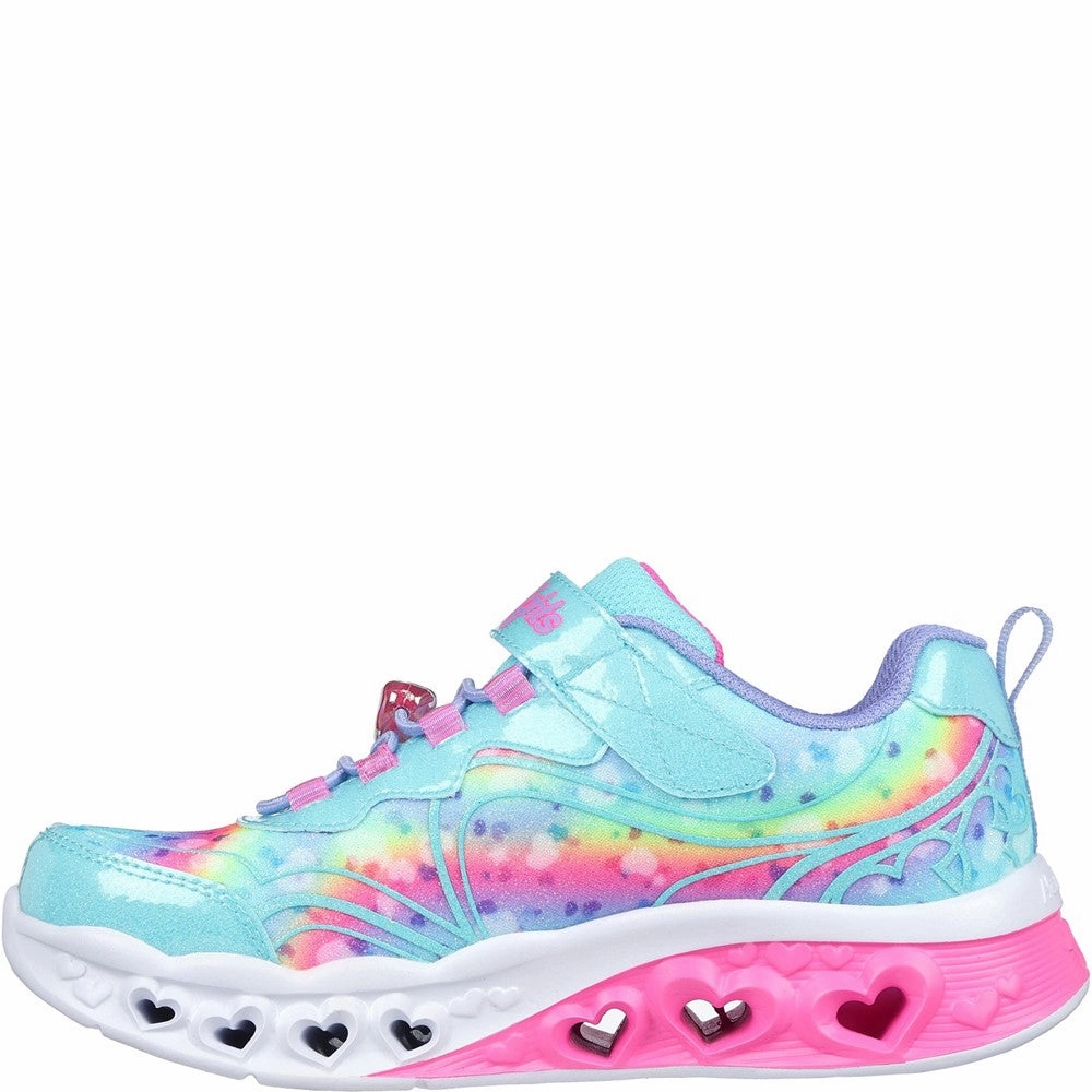 Skechers Flutter Heart Lights - Groovy Swirl Shoe Girls Sneakers Girls Running Shoes