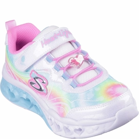 Skechers Flutter Heart Lights - Groovy Swirl Shoe Kids Tennis Shoes,Toddler Athletic Shoes,Youth Casual Shoes