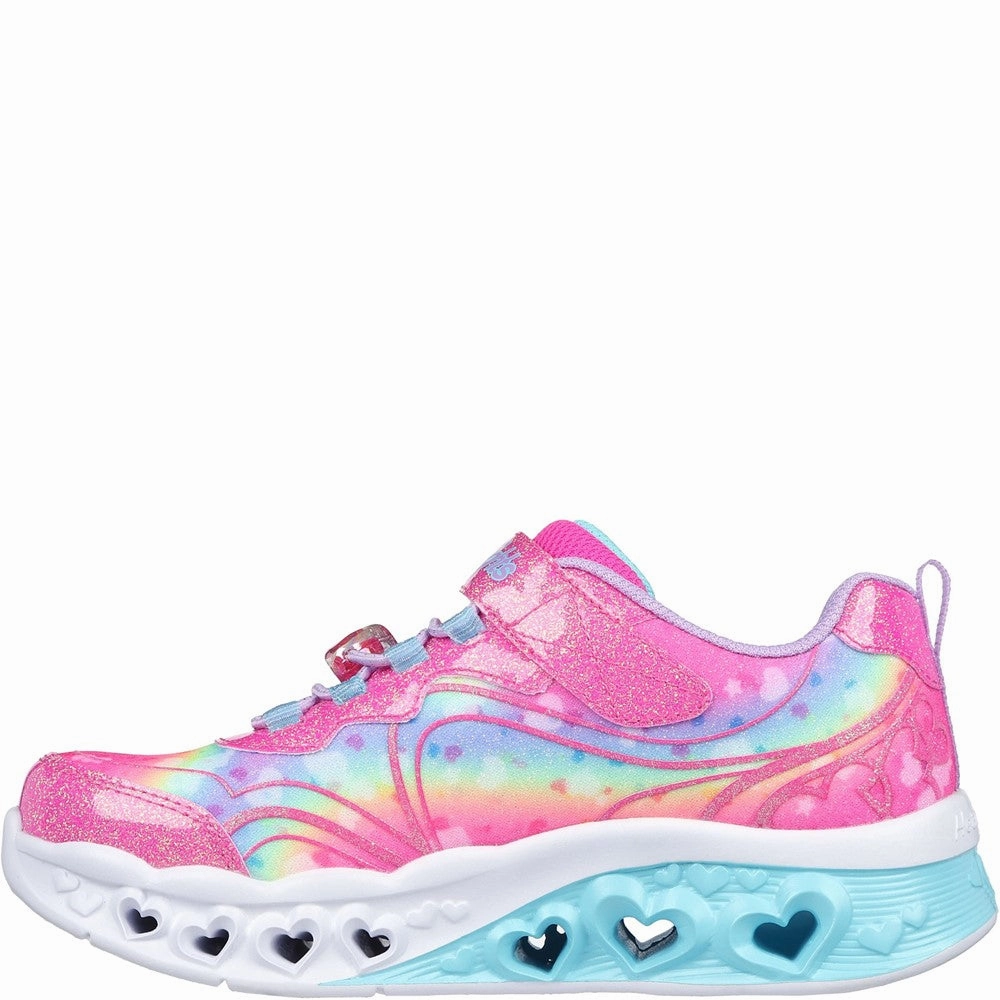 Skechers Flutter Heart Lights - Groovy Swirl Shoe Girls Sneakers Girls Running Shoes
