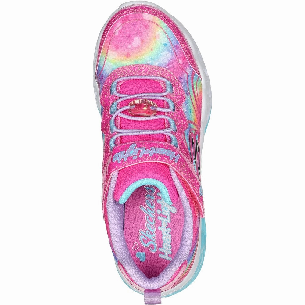 Skechers Flutter Heart Lights - Groovy Swirl Shoe Girls Sneakers Girls Running Shoes