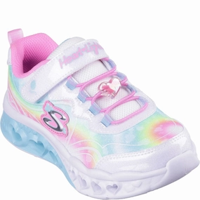 Skechers Flutter Heart Lights - Groovy Swirl Shoe Kids Tennis Shoes,Toddler Athletic Shoes,Youth Casual Shoes