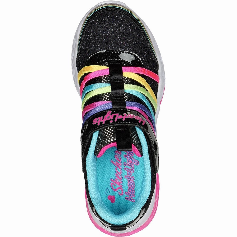 Skechers Flutter Heart Lights - Rainbow Bestie Shoe Girls Sneakers Girls Running Shoes