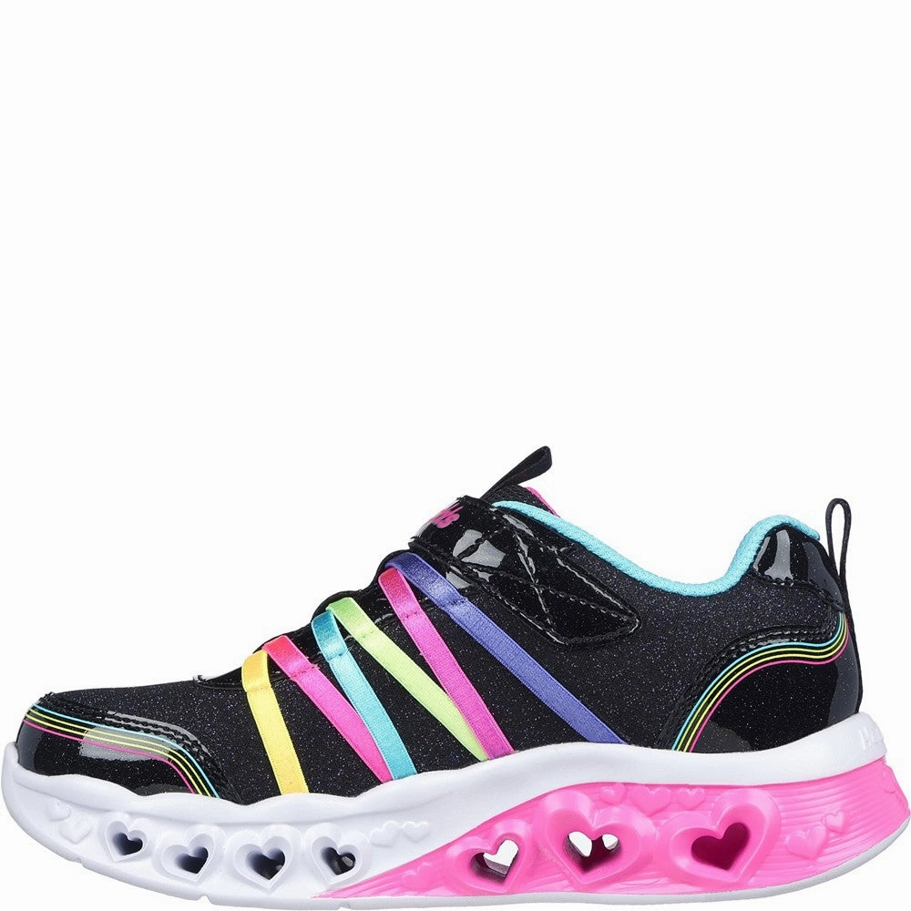 Skechers Flutter Heart Lights - Rainbow Bestie Shoe Girls Sneakers Girls Running Shoes