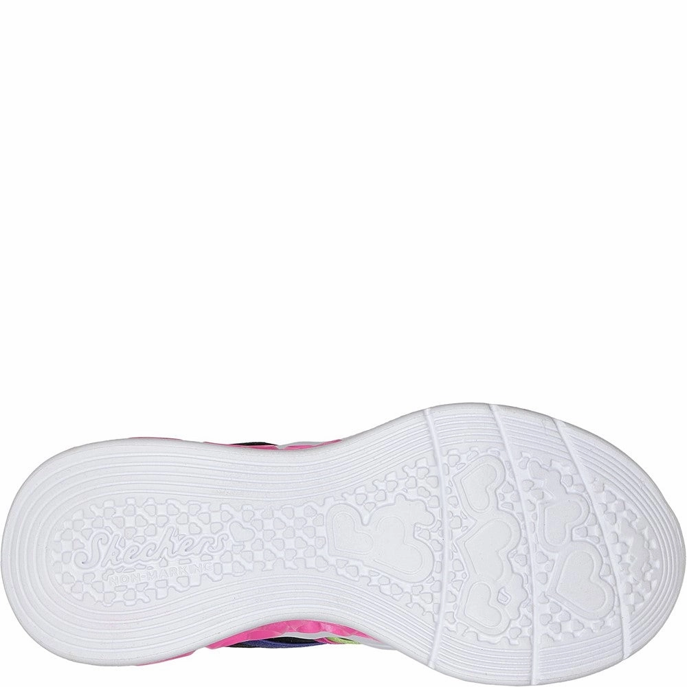 Skechers Flutter Heart Lights - Rainbow Bestie Shoe Girls Sneakers Girls Running Shoes