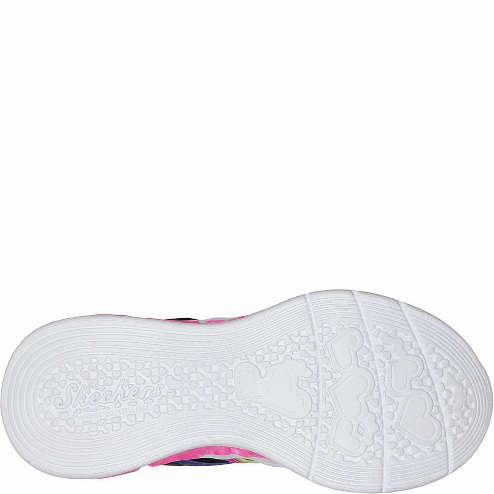 Skechers Flutter Heart Lights - Rainbow Bestie Shoe Girls Sneakers Girls Running Shoes