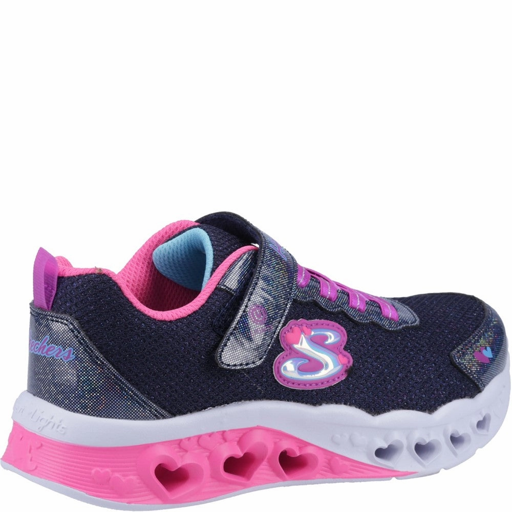 Skechers Flutter Heart Lights Bring Sparkle Trainers Girls Sneakers Girls Running Shoes