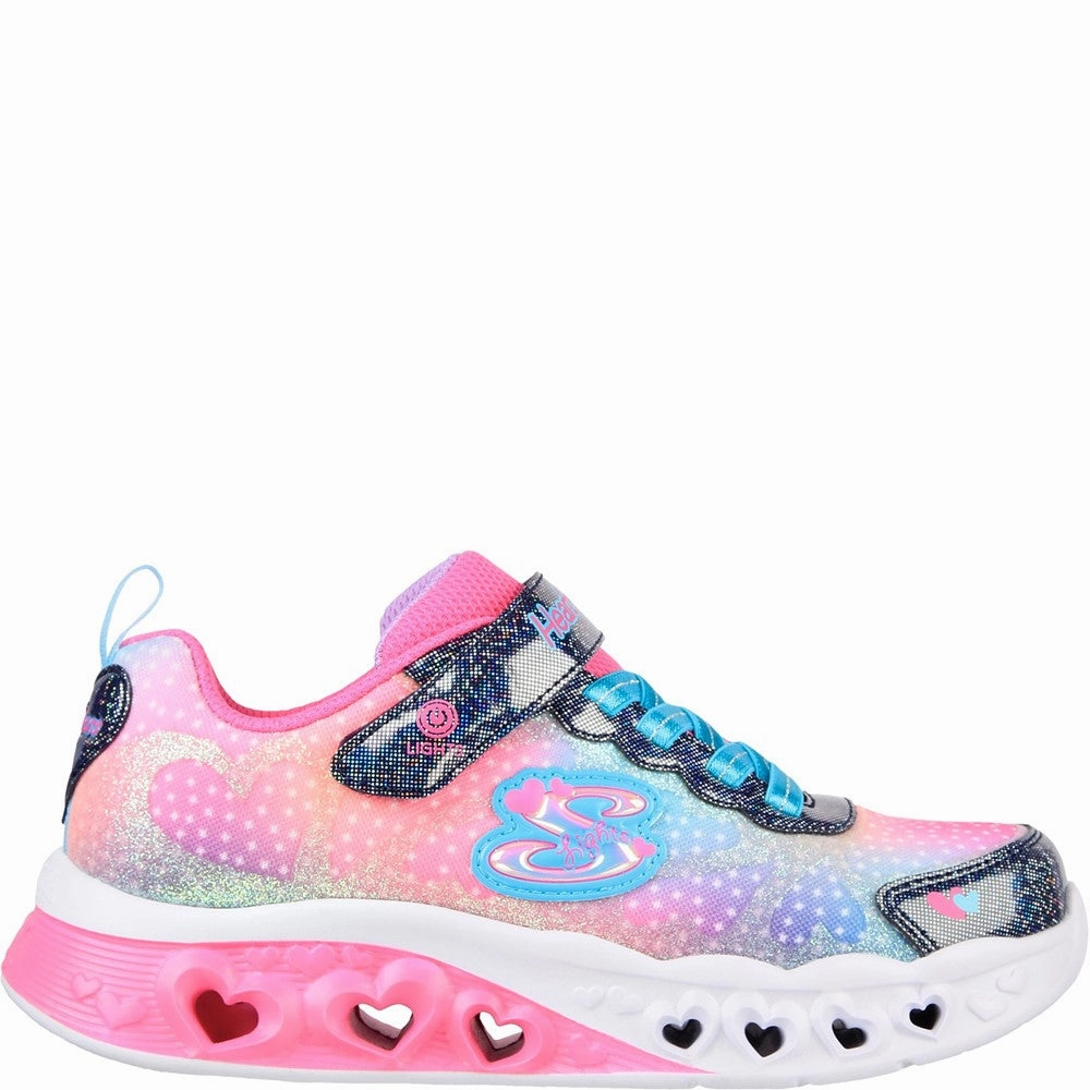 Skechers Flutter Heart Lights Simply Love Trainers Girls Sneakers Girls Running Shoes