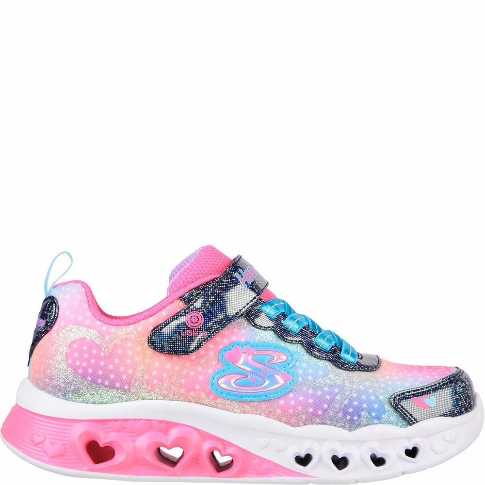 Skechers Flutter Heart Lights Simply Love Trainers Girls Sneakers Girls Running Shoes