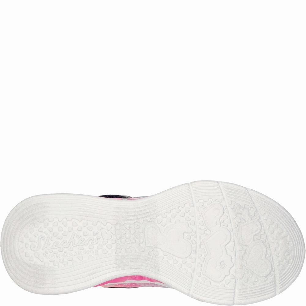 Skechers Flutter Heart Lights Simply Love Trainers Girls Sneakers Girls Running Shoes