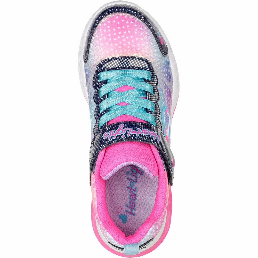 Skechers Flutter Heart Lights Simply Love Trainers Girls Sneakers Girls Running Shoes