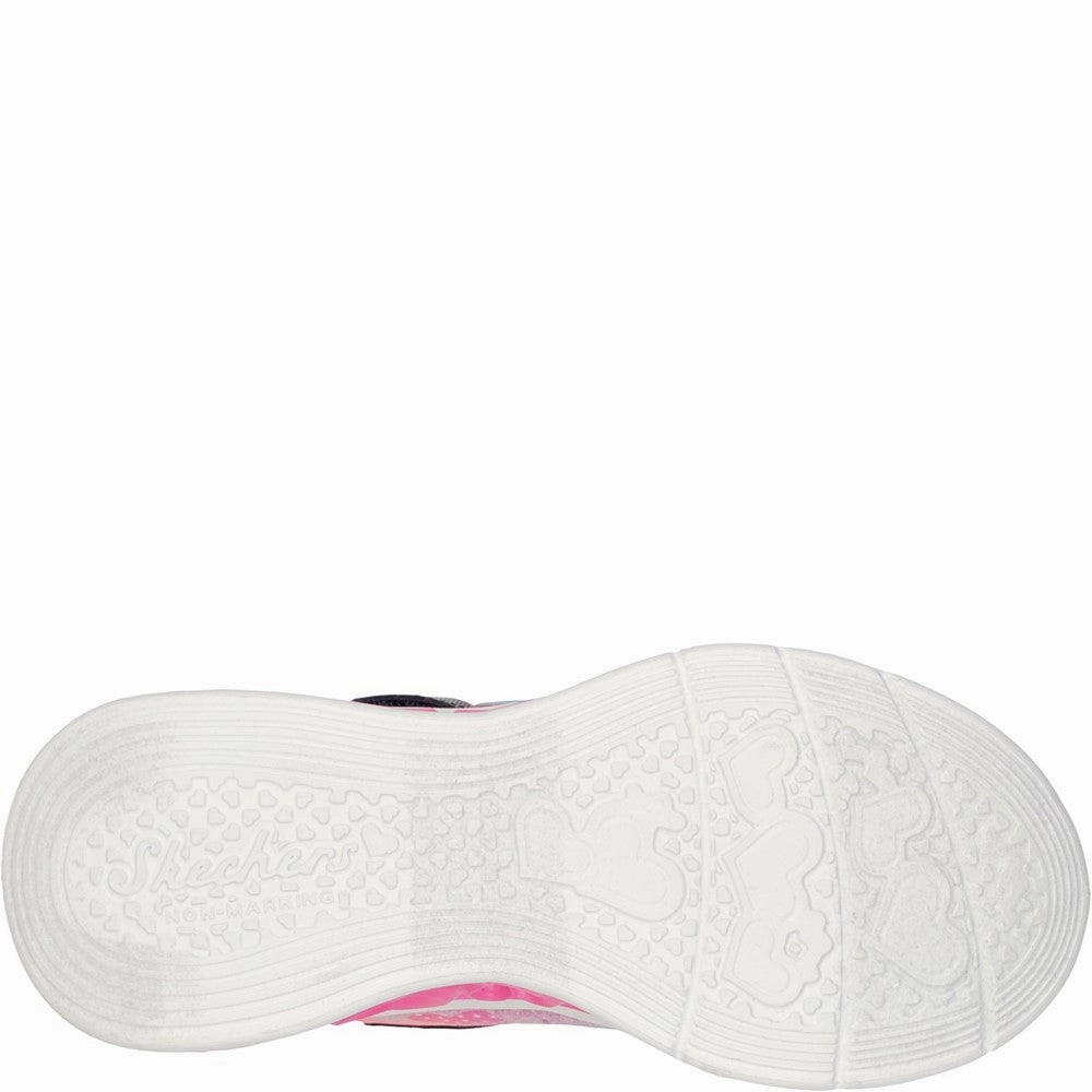 Skechers Flutter Heart Lights Simply Love Trainers Girls Sneakers Girls Running Shoes