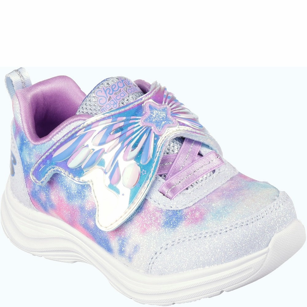 Skechers Glimmer Kicks - Magical Wings Shoe Kids Tennis Shoes,Toddler Athletic Shoes,Youth Casual Shoes