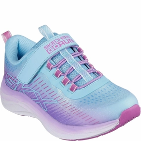 Skechers GO RUN Accelerate Glitter Soul Trainer Kids Tennis Shoes,Toddler Athletic Shoes,Youth Casual Shoes