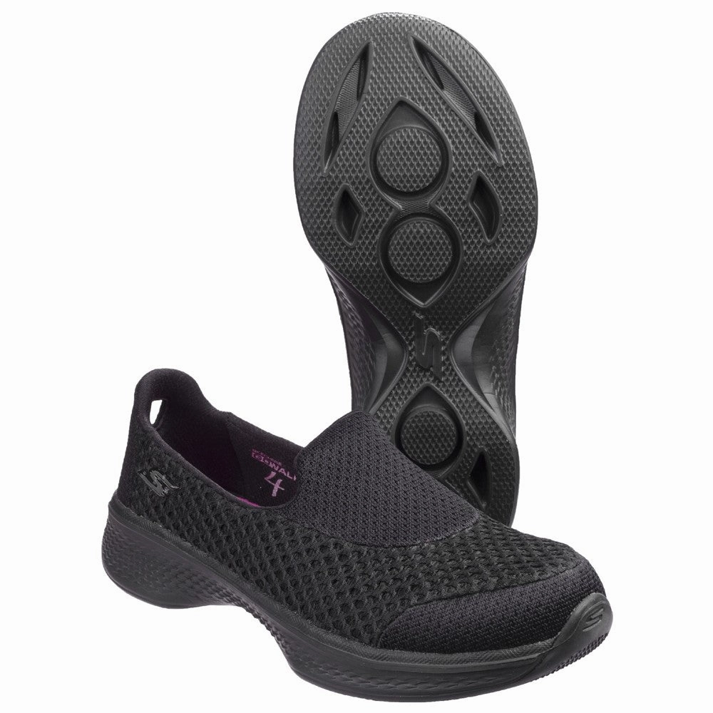 Skechers Go Walk 4 Kindle Slip On Trainer Girls Sneakers Girls Running Shoes
