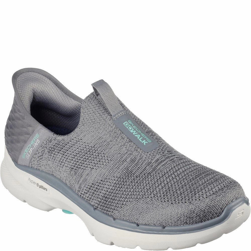 Skechers GO WALK 6 - Fabulous View Shoe Lightweight Running Shoes,Slip On Athletic Shoes,Breathable Workout Shoes