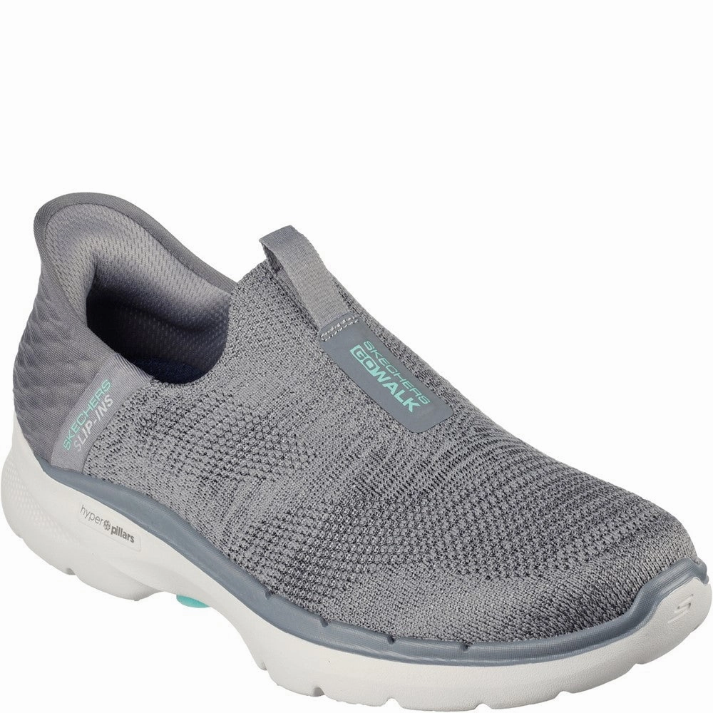 Skechers GO WALK 6 - Fabulous View Shoe Lightweight Running Shoes,Slip On Athletic Shoes,Breathable Workout Shoes