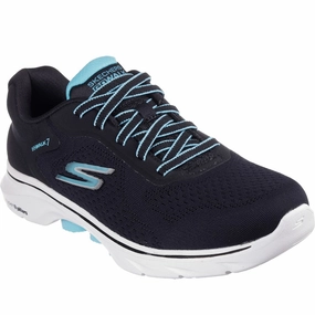 Skechers GO WALK 7 - Cosmic Waves Trainers Lightweight Running Shoes,Slip On Athletic Shoes,Breathable Workout Shoes