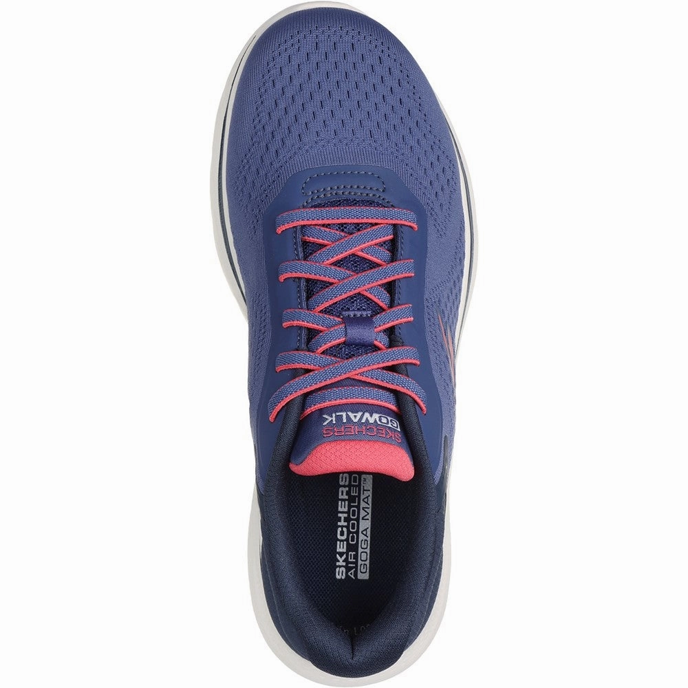 Skechers GO WALK 7 - Cosmic Waves Trainers Women's Sneakers Casual Walking Shoes