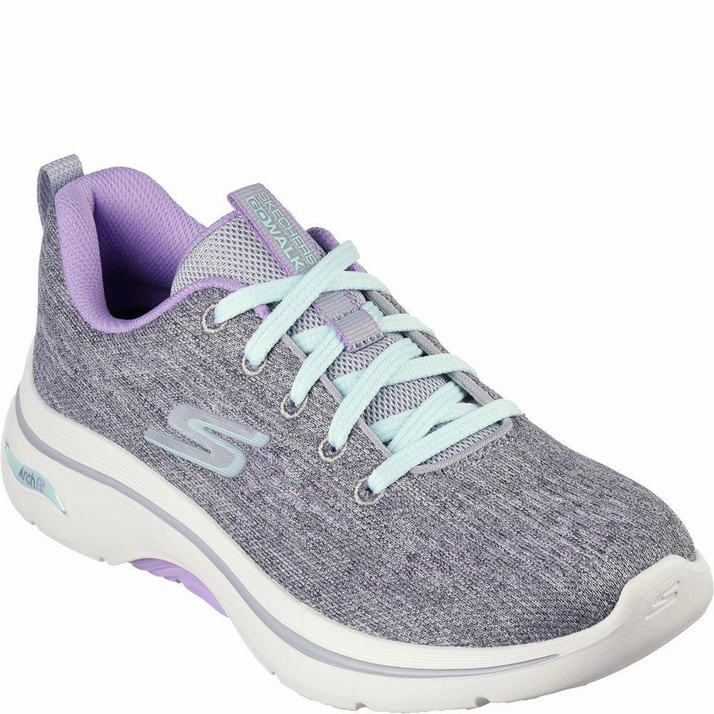 Skechers GO WALK Arch Fit 2.0 Vivid Sunset Shoes Lightweight Running Shoes,Slip On Athletic Shoes,Breathable Workout Shoes