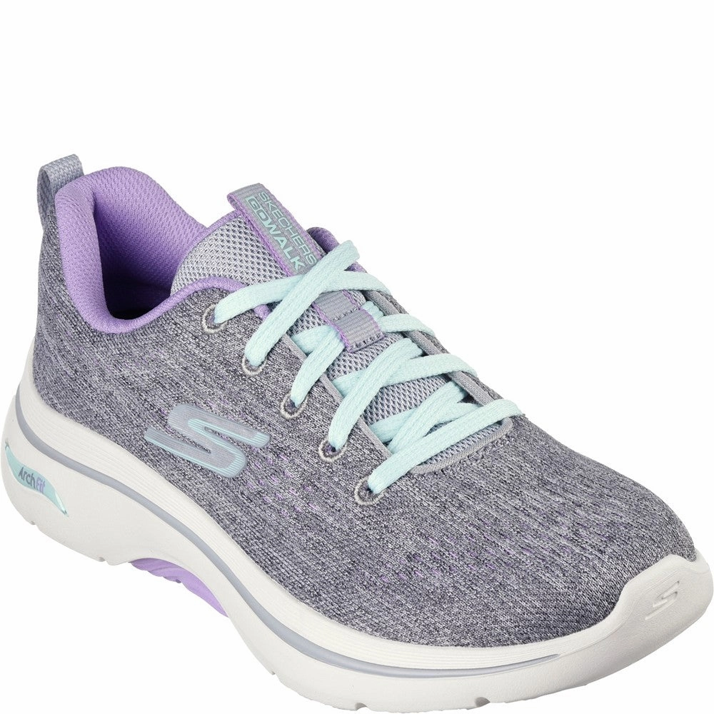 Skechers GO WALK Arch Fit 2.0 Vivid Sunset Shoes Lightweight Running Shoes,Slip On Athletic Shoes,Breathable Workout Shoes