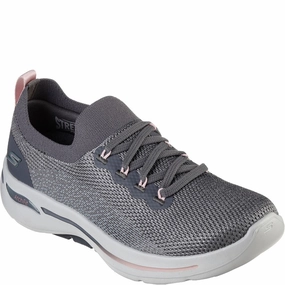 Skechers Go Walk Arch Fit Clancy Trainers Lightweight Running Shoes,Slip On Athletic Shoes,Breathable Workout Shoes
