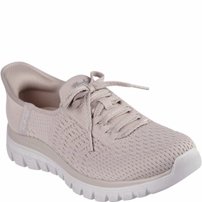 Skechers Graceful First Blush Trainer Lightweight Running Shoes,Slip On Athletic Shoes,Breathable Workout Shoes