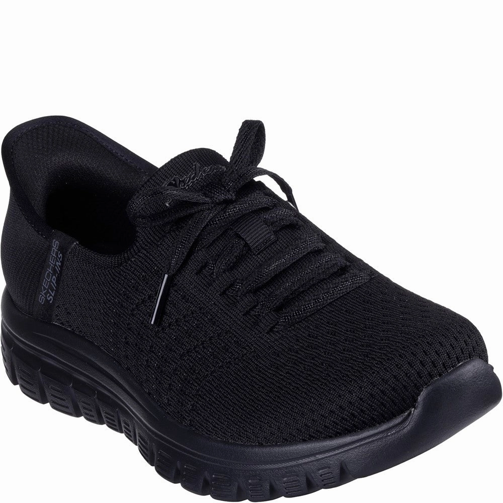 Skechers Graceful First Blush Trainer Lightweight Running Shoes,Slip On Athletic Shoes,Breathable Workout Shoes