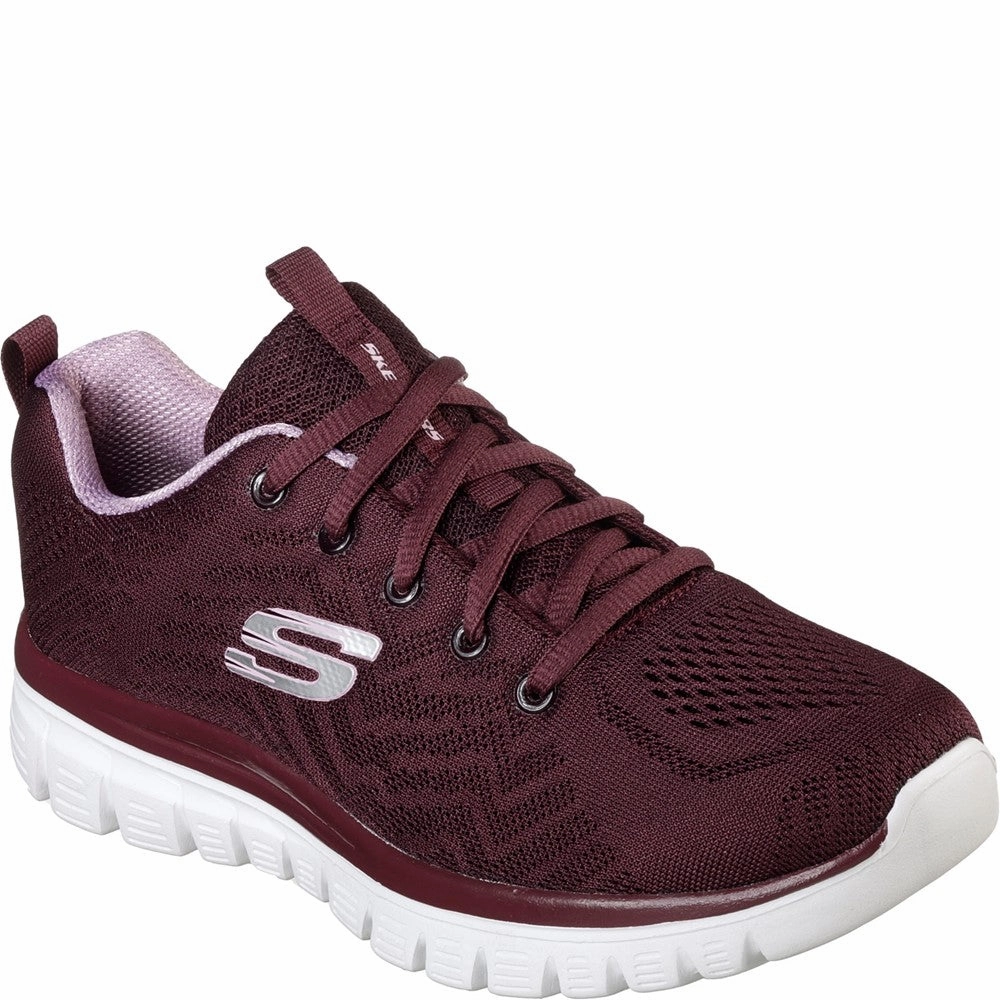 Skechers Graceful Get Connected Sports Shoe Lightweight Running Shoes,Slip On Athletic Shoes,Breathable Workout Shoes