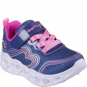 Skechers Heart Lights - Retro Hearts Shoes Kids Tennis Shoes,Toddler Athletic Shoes,Youth Casual Shoes