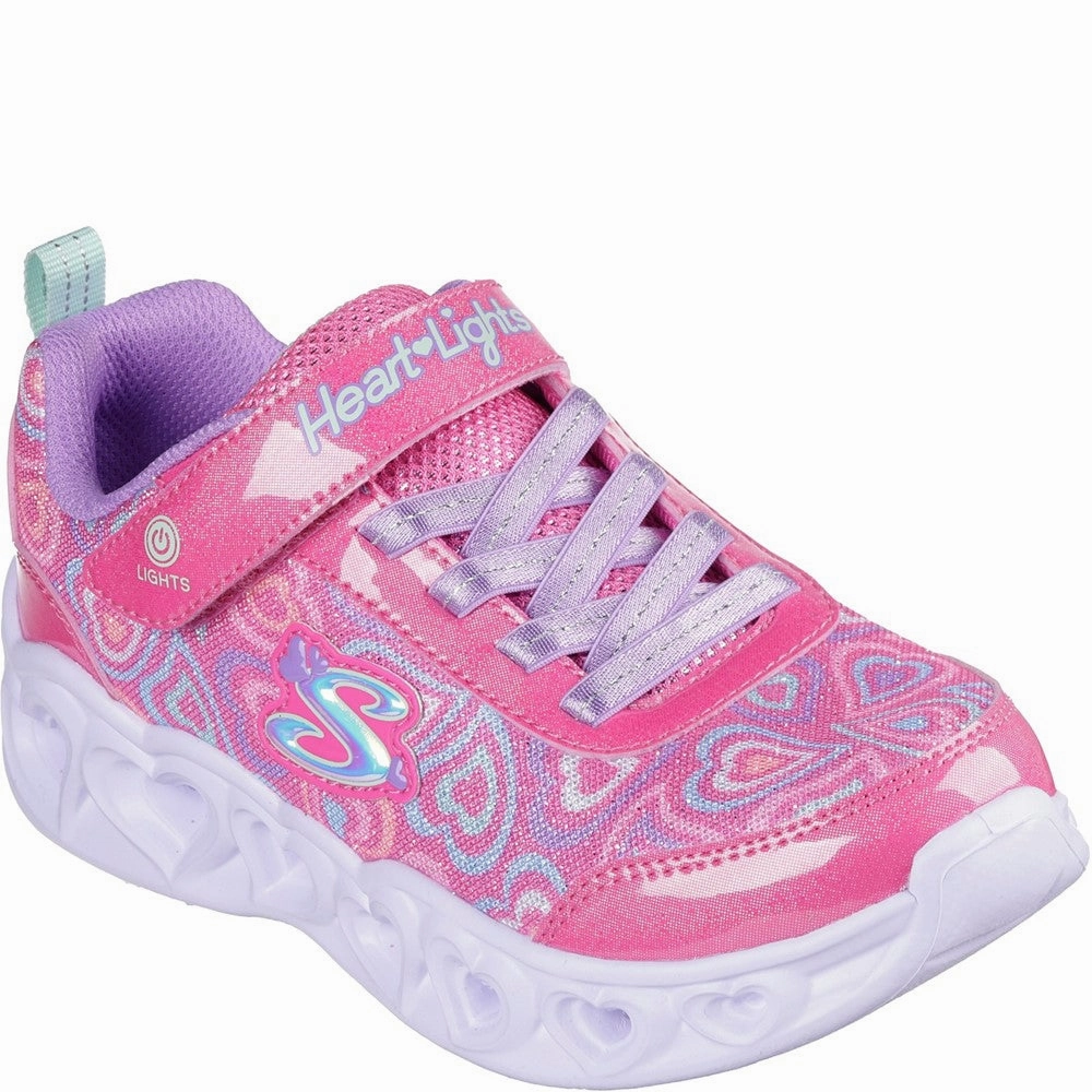 Skechers Heart Lights Boogie Love Trainers Kids Tennis Shoes,Toddler Athletic Shoes,Youth Casual Shoes