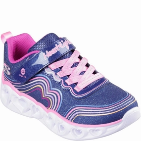 Skechers Heart Lights Retro Hearts Trainers Kids Tennis Shoes,Toddler Athletic Shoes,Youth Casual Shoes