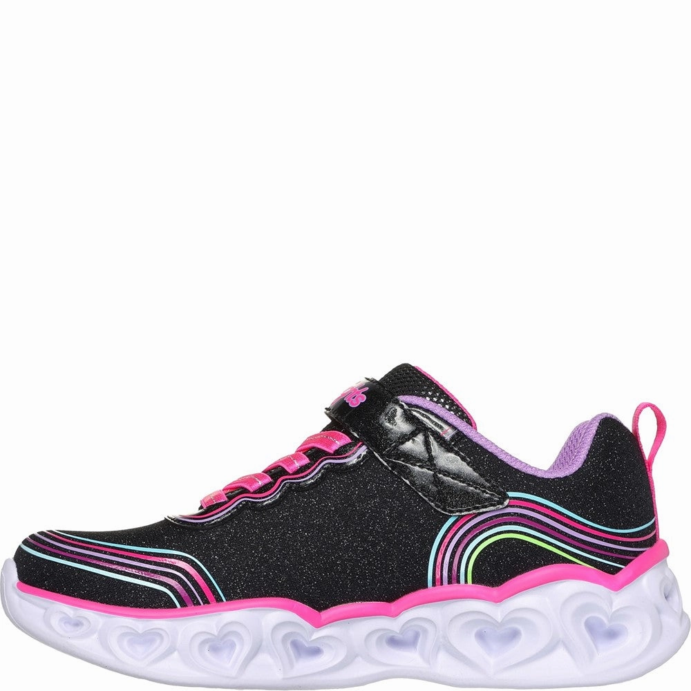 Skechers Heart Lights Retro Hearts Trainers Girls Sneakers Girls Running Shoes