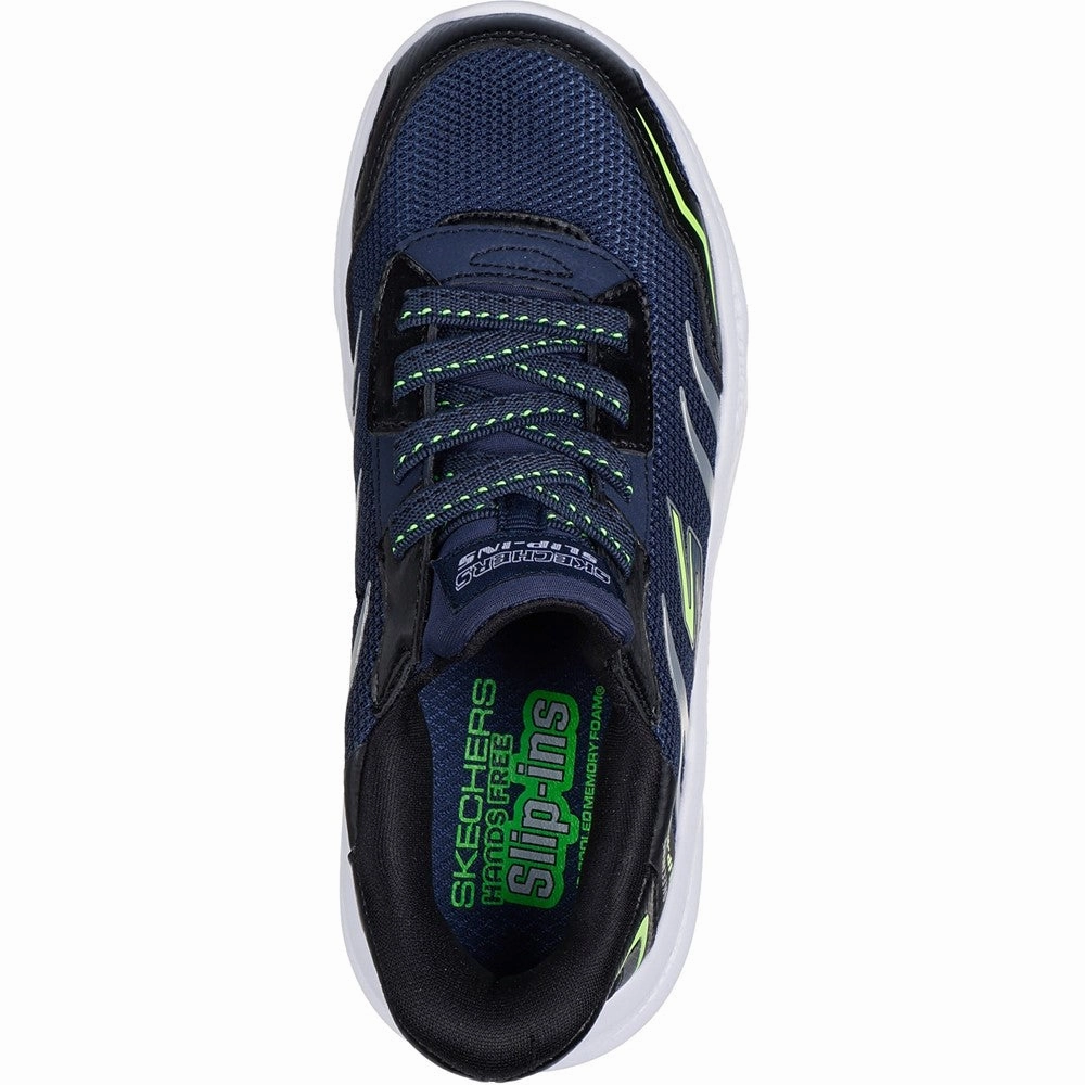 Skechers Meteor-Lights Brisk-Beams Trainers Boys SneakersBoys Running Shoes