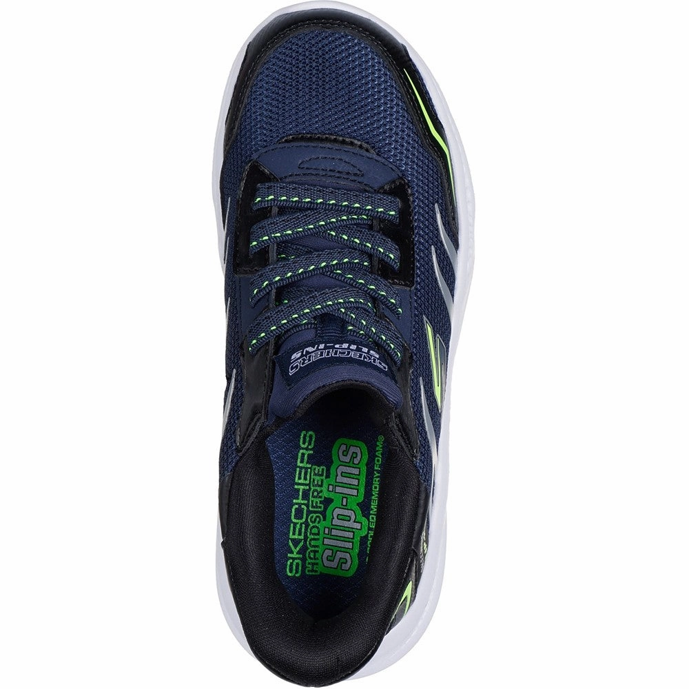 Skechers Meteor-Lights Brisk-Beams Trainers Boys SneakersBoys Running Shoes