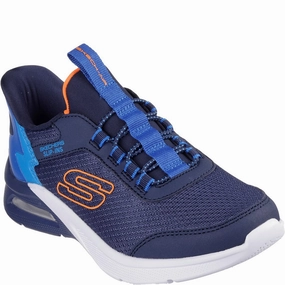 Skechers Microspec Max Brisk-Stripe Trainer Kids Athletic Shoes,Toddler Sports Shoes,Youth Casual Shoes