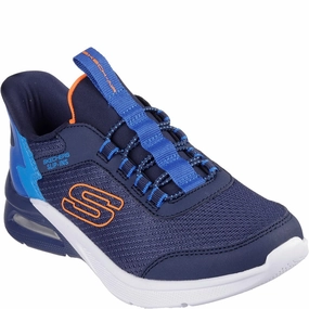 Skechers Microspec Max Brisk-Stripe Trainer Kids Athletic Shoes,Toddler Sports Shoes,Youth Casual Shoes