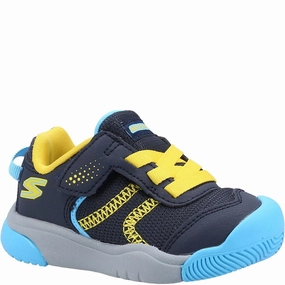 Skechers Mighty Toes Lil Tread Trainers Kids Athletic Shoes,Toddler Sports Shoes,Youth Casual Shoes
