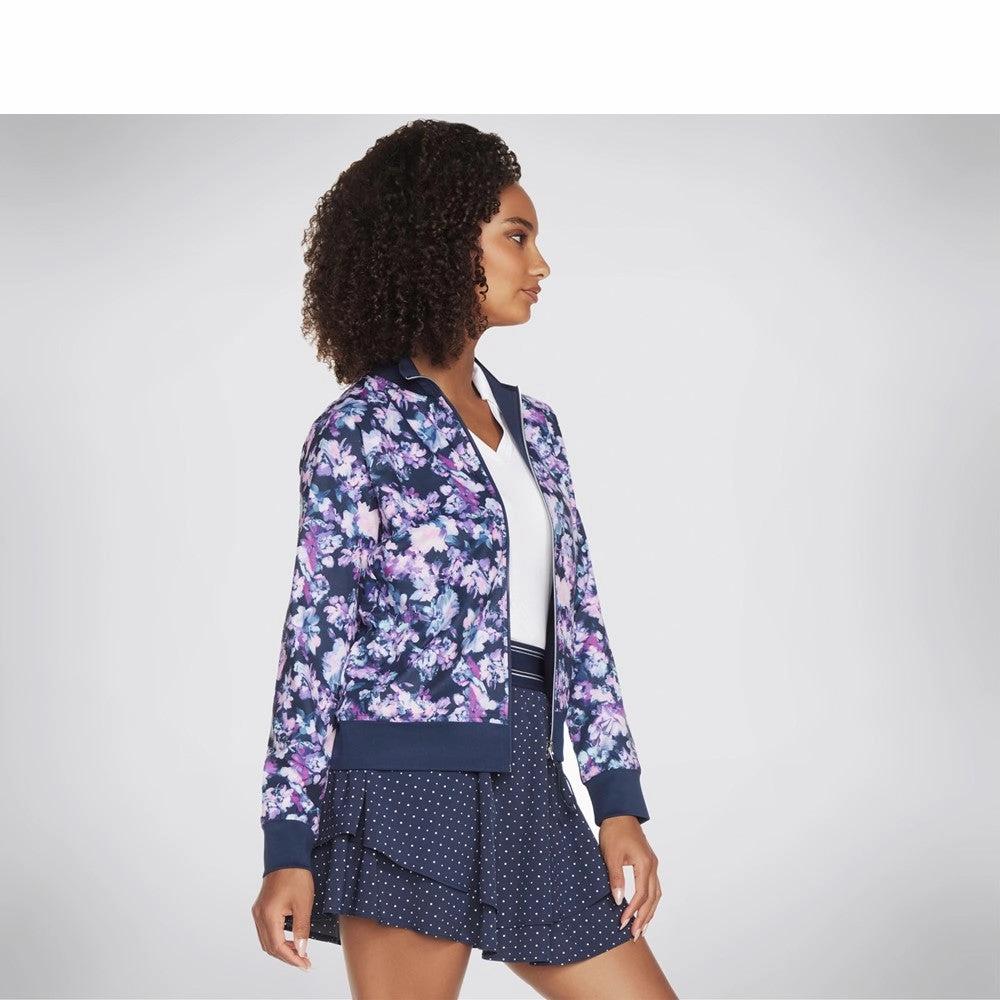 Skechers Misty Floral Reversible Jacket Women's Sneakers Casual Walking Shoes